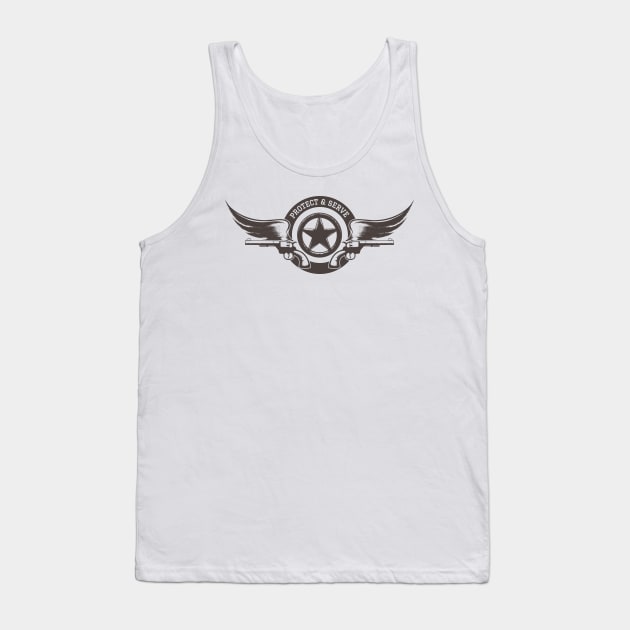 Protect and Serve Tank Top by devaleta